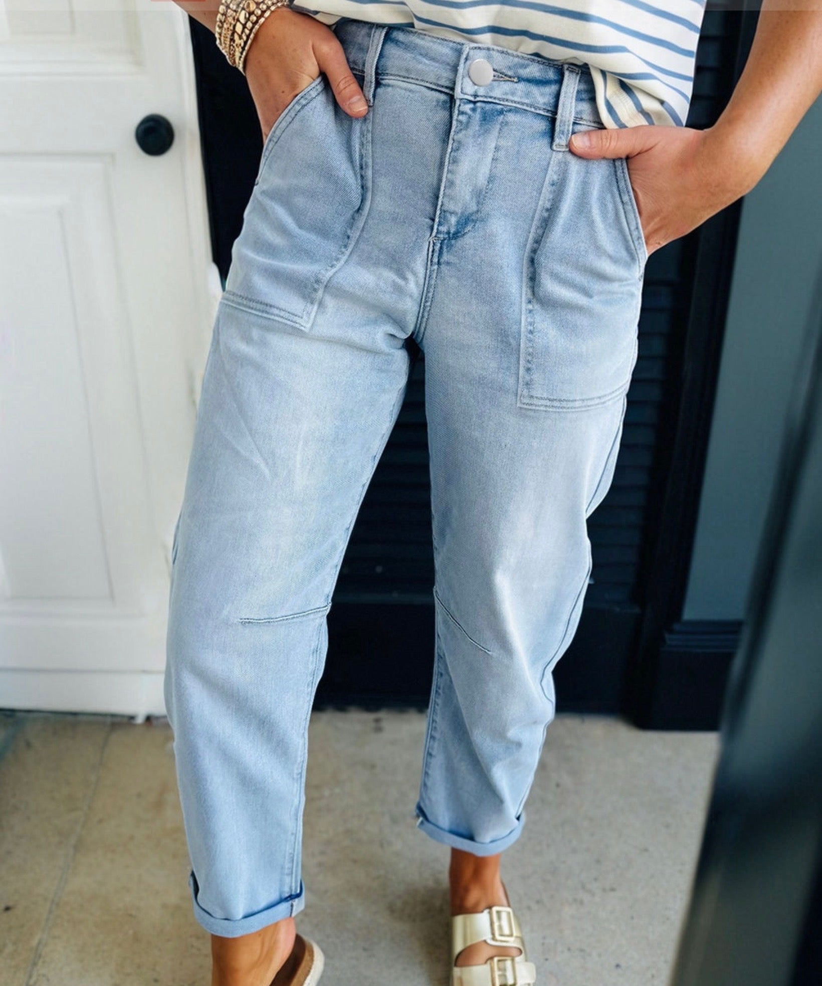 Light Wash Sailor Boyfriend Jean