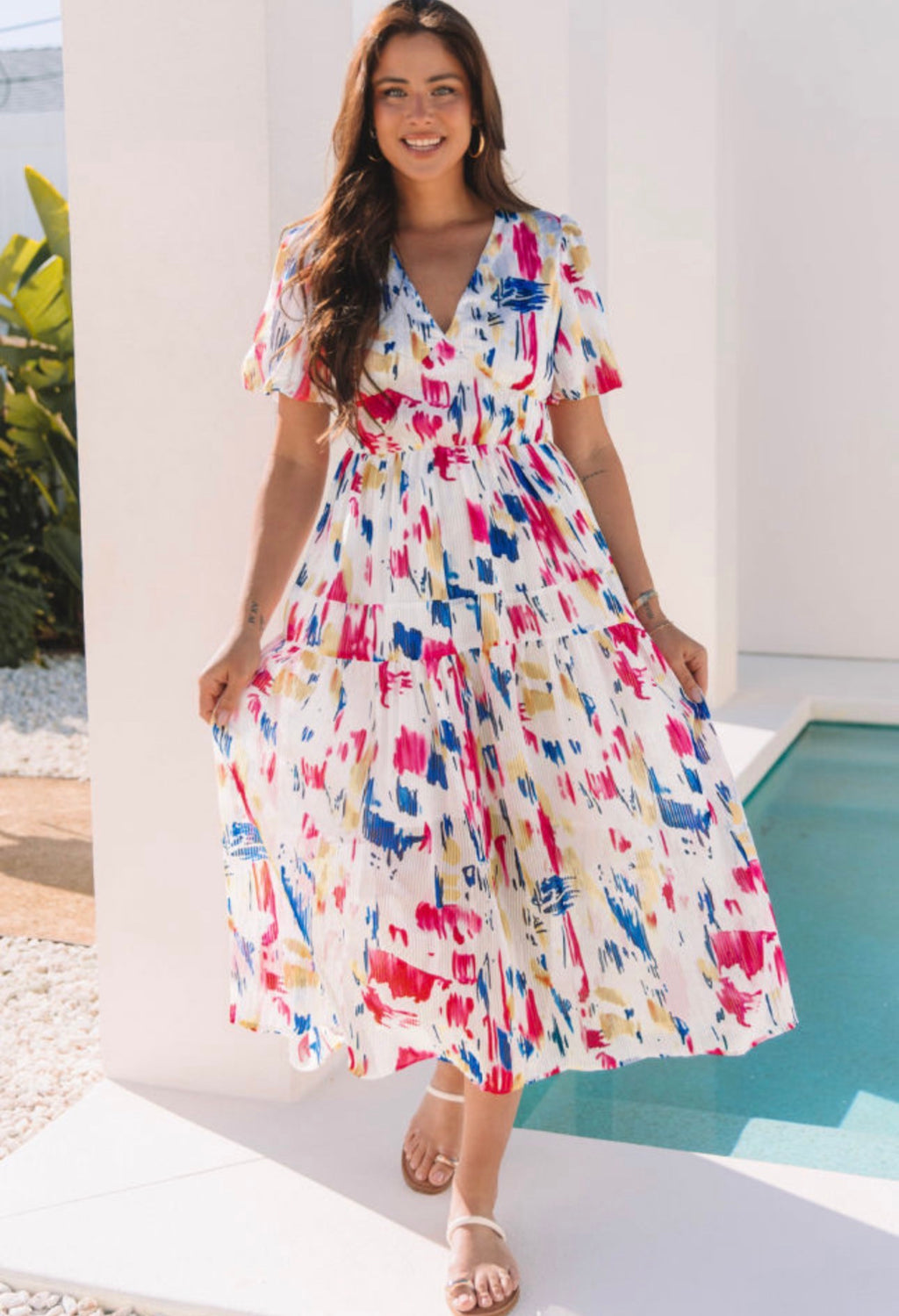 Paint the Town Tiered Maxi