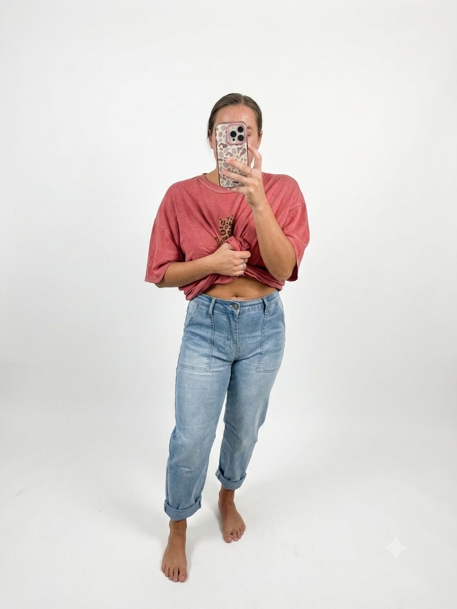 Light Wash Sailor Boyfriend Jean