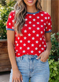 Red, White, Blue Shirt